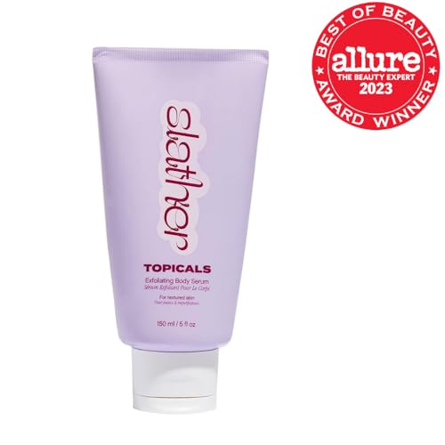 Topicals Slather pump dispenser close-up for easy-dose exfoliation.