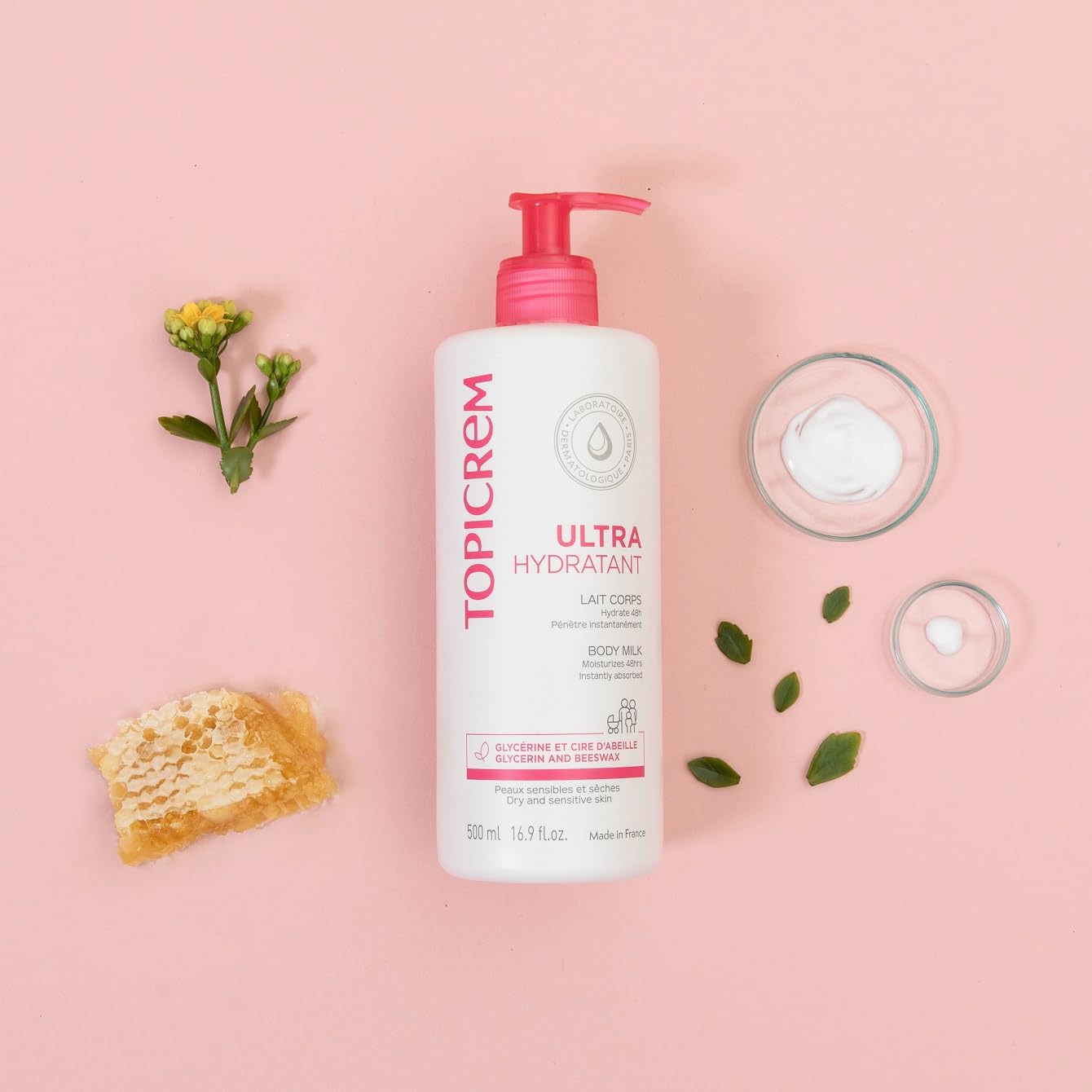 Topicrem Ultra-Moisturising Body Milk fragrance note hints at comforting daily routine.
