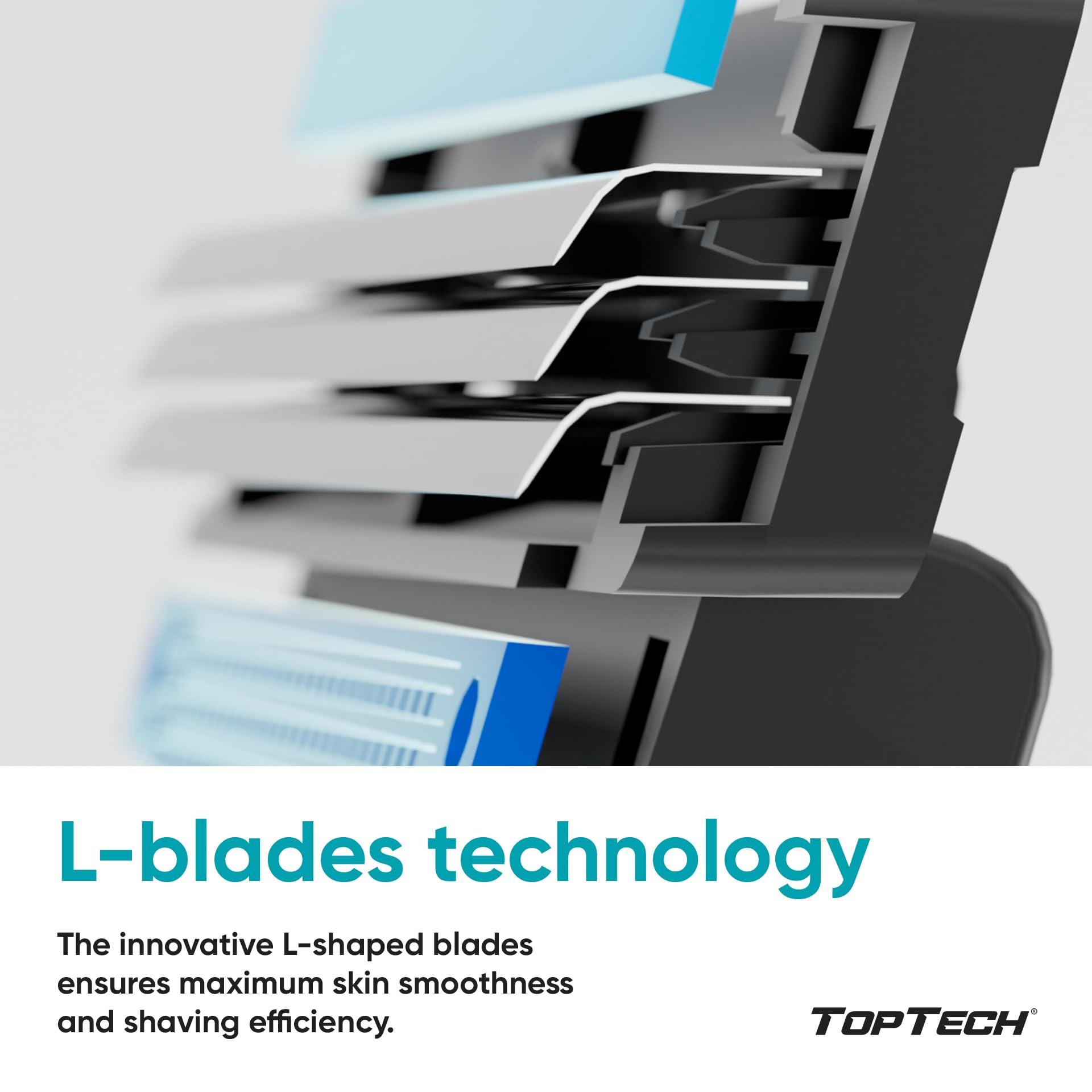 Toptech Razor 3 for Men Mach3 compatibility shown with compatible cartridge for reliable replacement