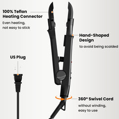 TopWigy Ktip heat tool teflon tip provides even heating and easy cleaning.