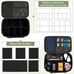 TORIBIO adjustable dividers inside keeps tools organized and protected during travel