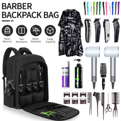TORIBIO barber bag travel-friendly design streamlines transport between events.