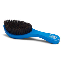 Torino Pro Wave Brush 350 blue oval curve crown detail for precise swirl development.