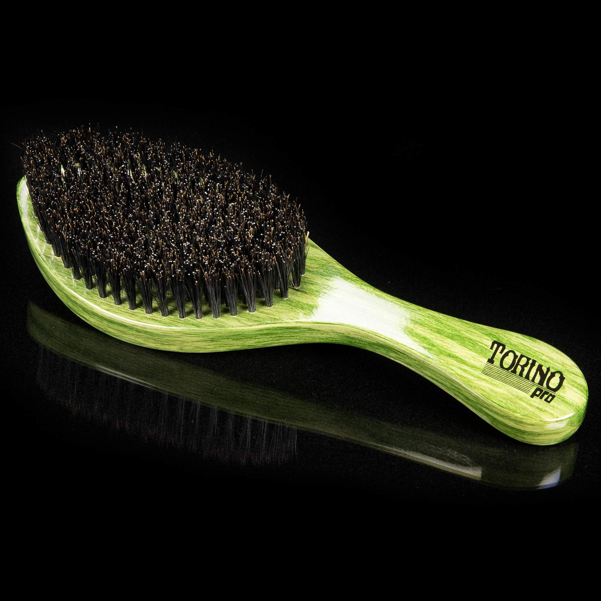 Torino Pro 1620 curved brush with extra-long bristles for strong waves.