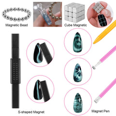 TOROKOM flower magnet pen adds delicate floral accents to nails