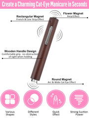 TOROKOM square magnets craft precise, customizable cat-eye patterns for nails