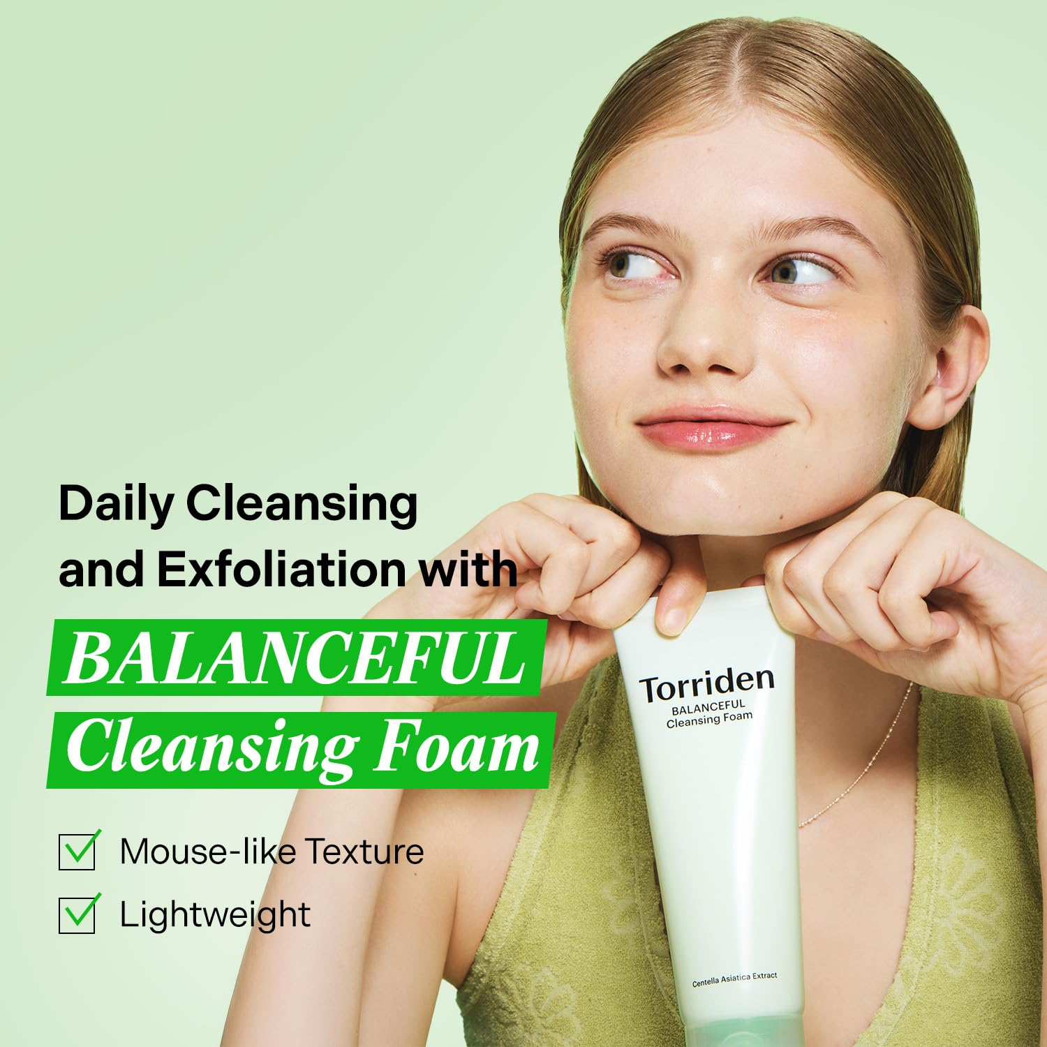 Torriden Balanceful 5D Cica Complex illustration represents soothing ingredients for calm skin.