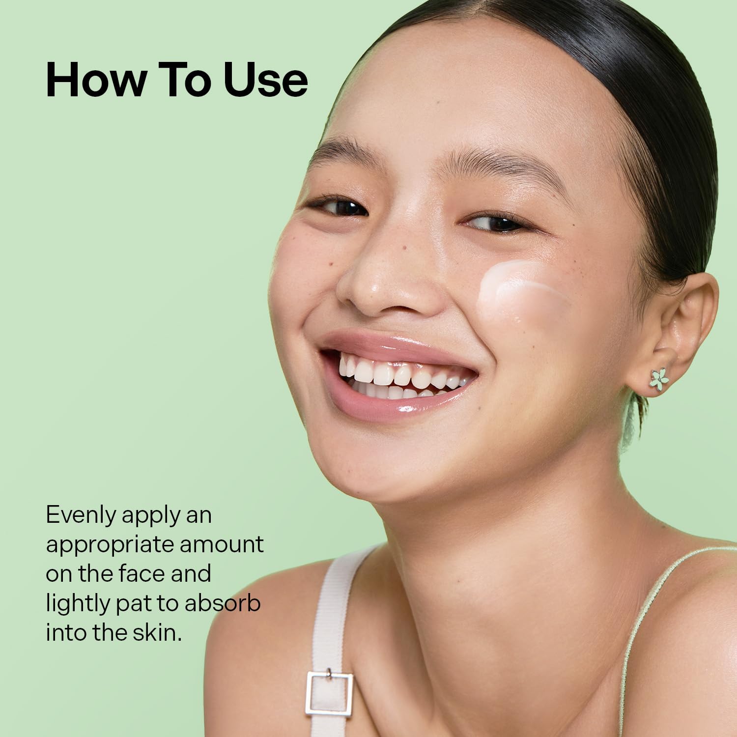 Torriden BALANCEFUL Cream on skin delivering a balanced, glowy look.