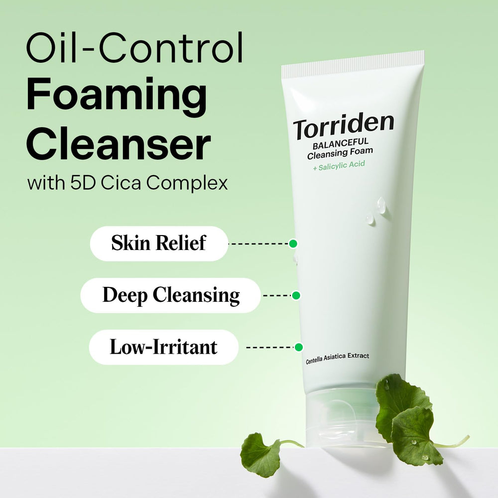 Torriden Balanceful micro foam close-up highlights ultra-fine bubbles for a thorough yet comfortable cleanse.