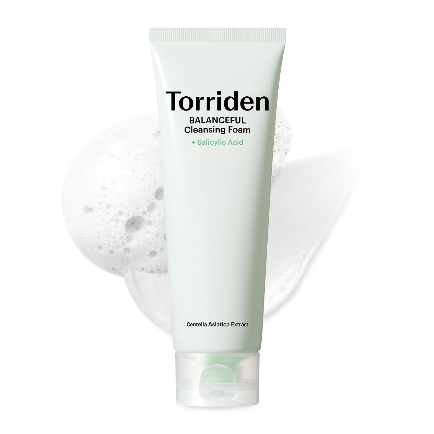 Torriden Balanceful Pore Cleansing Foam bottle shows gentle daily cleanse for refined pores.