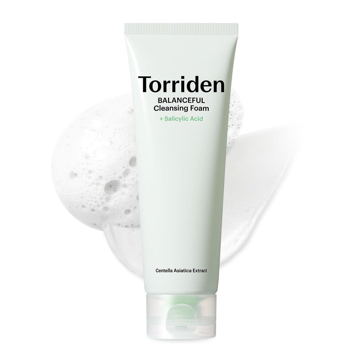 Torriden Balanceful Pore Cleansing Foam bottle shows gentle daily cleanse for refined pores.