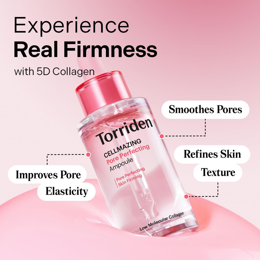 Torriden CELLMAZING serum applied to skin supporting elasticity and hydration