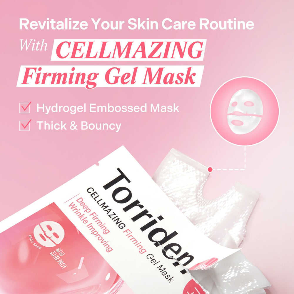 Torriden CELLMAZING peptides and amino acids support hydration and elasticity.