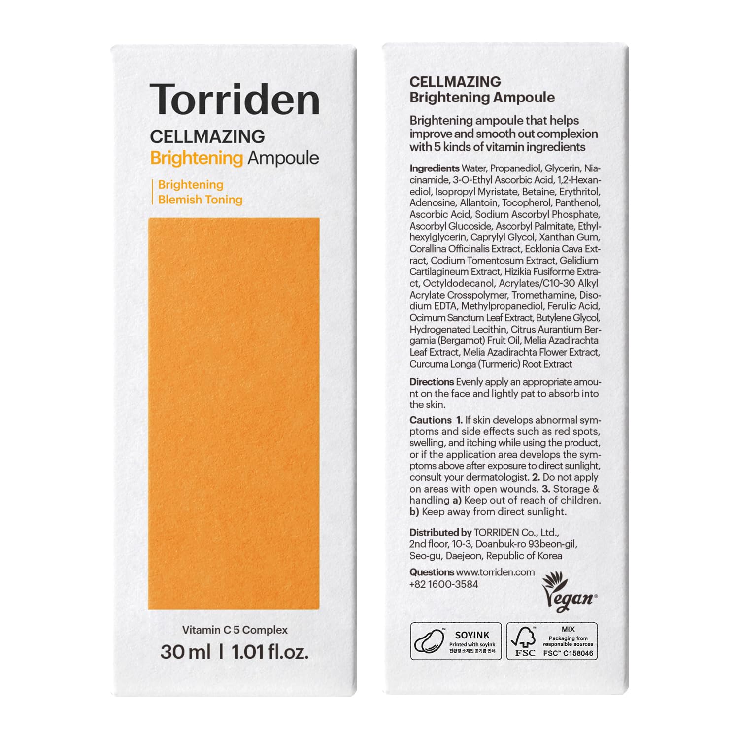 Torriden Vita C Ampoule integrated into a Korean skincare routine.