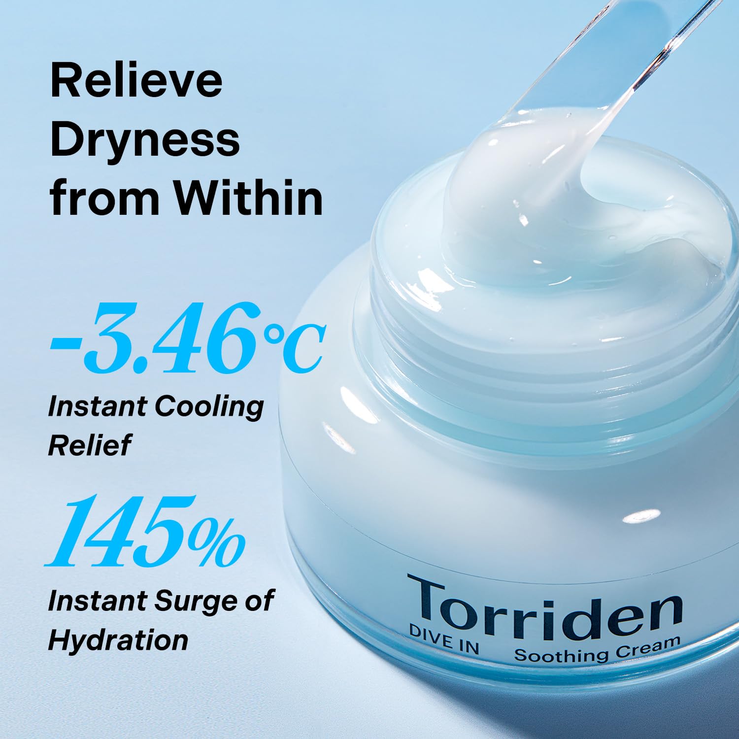 Torriden DIVE IN recyclable-label packaging emphasizes clean beauty sustainability.