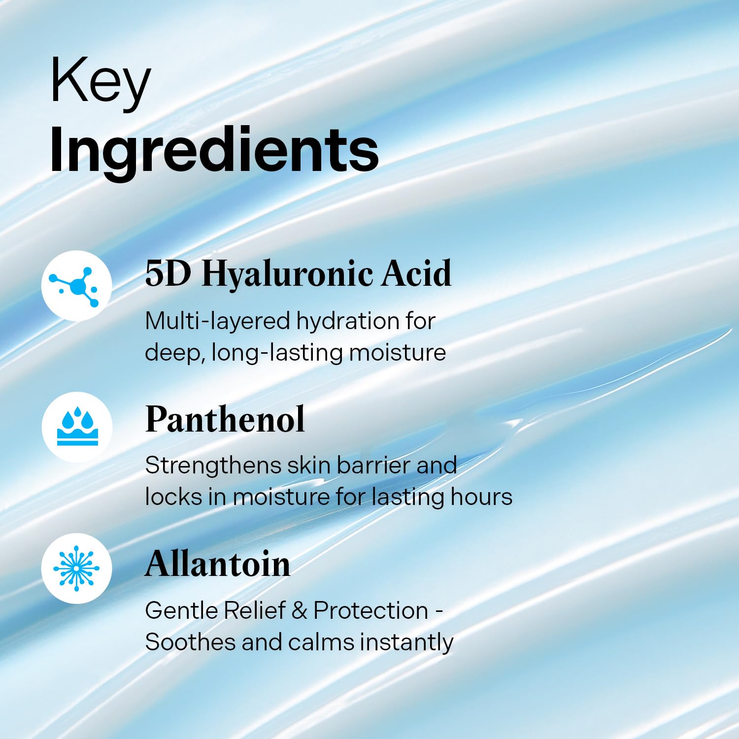 Torriden DIVE IN gel-type cream visible as hydrating, non-sticky texture.