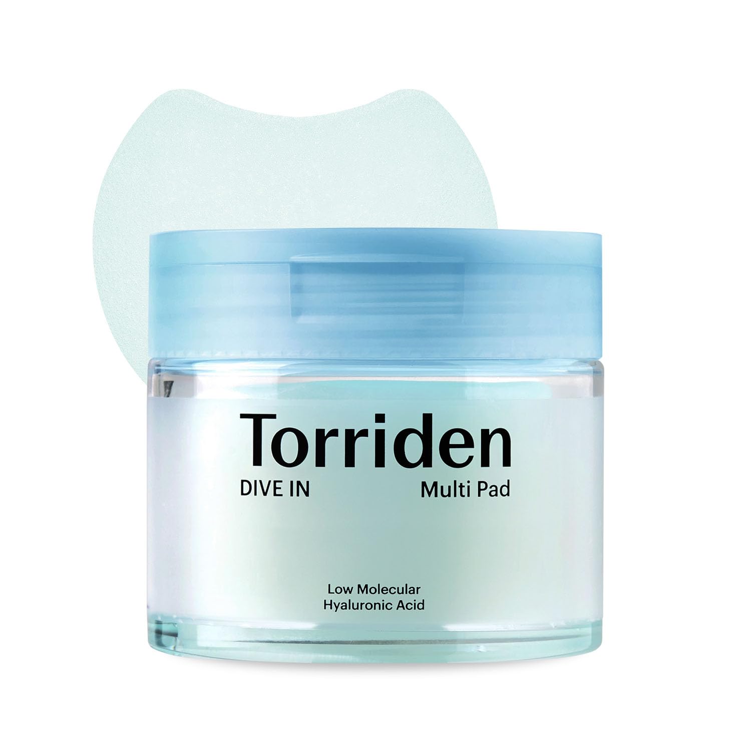 Torriden DIVE IN Multi Pad packaging showcases sustainable design for eco-conscious skincare.