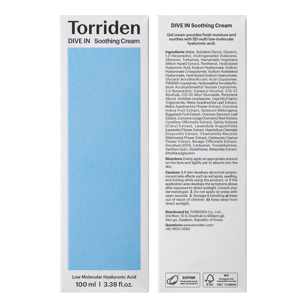 Torriden DIVE IN routine shot suggests morning and night use.