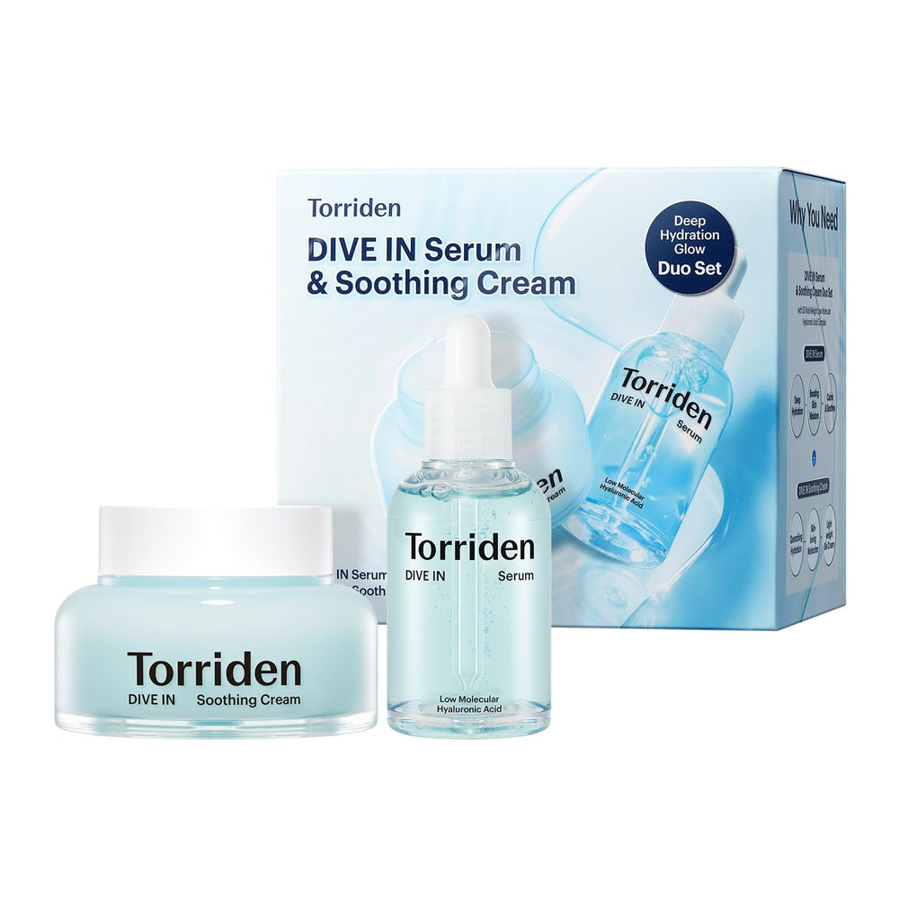 Torriden Dive In Serum bottle demonstrates lightweight hydration for makeup prep.