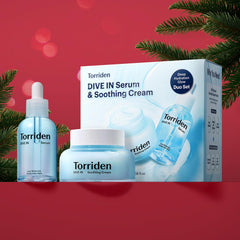 Torriden Dive In Serum pump closeup shows quick-absorbing hydration on skin.