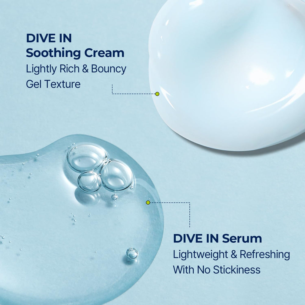 Torriden Dive In Serum texture swatch reveals a non-sticky, refreshing finish.