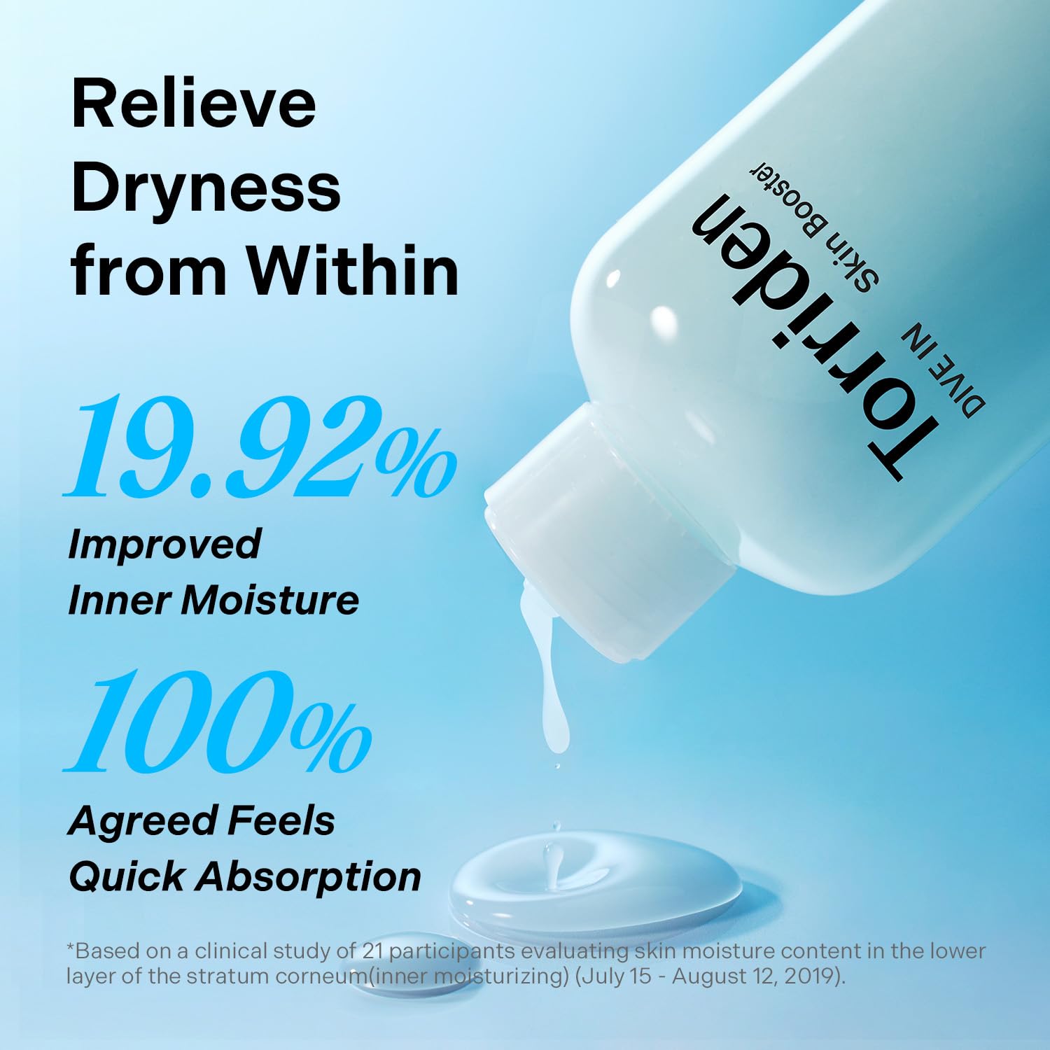 Torriden Dive In Skin Booster panthenol-ingredient focuses on soothing comfort for sensitive skin.