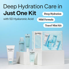 Torriden DIVE IN toner bottle with light, refreshing prep.