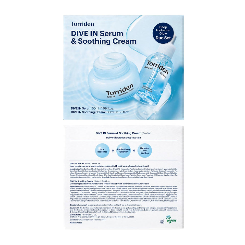 Torriden DIVE IN Serum results suggest a dewy, plump complexion from deep hydration.