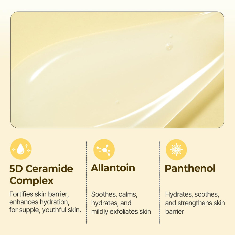 Torriden Solid In Ceramide Essence swirl shows soothing texture and skin absorption