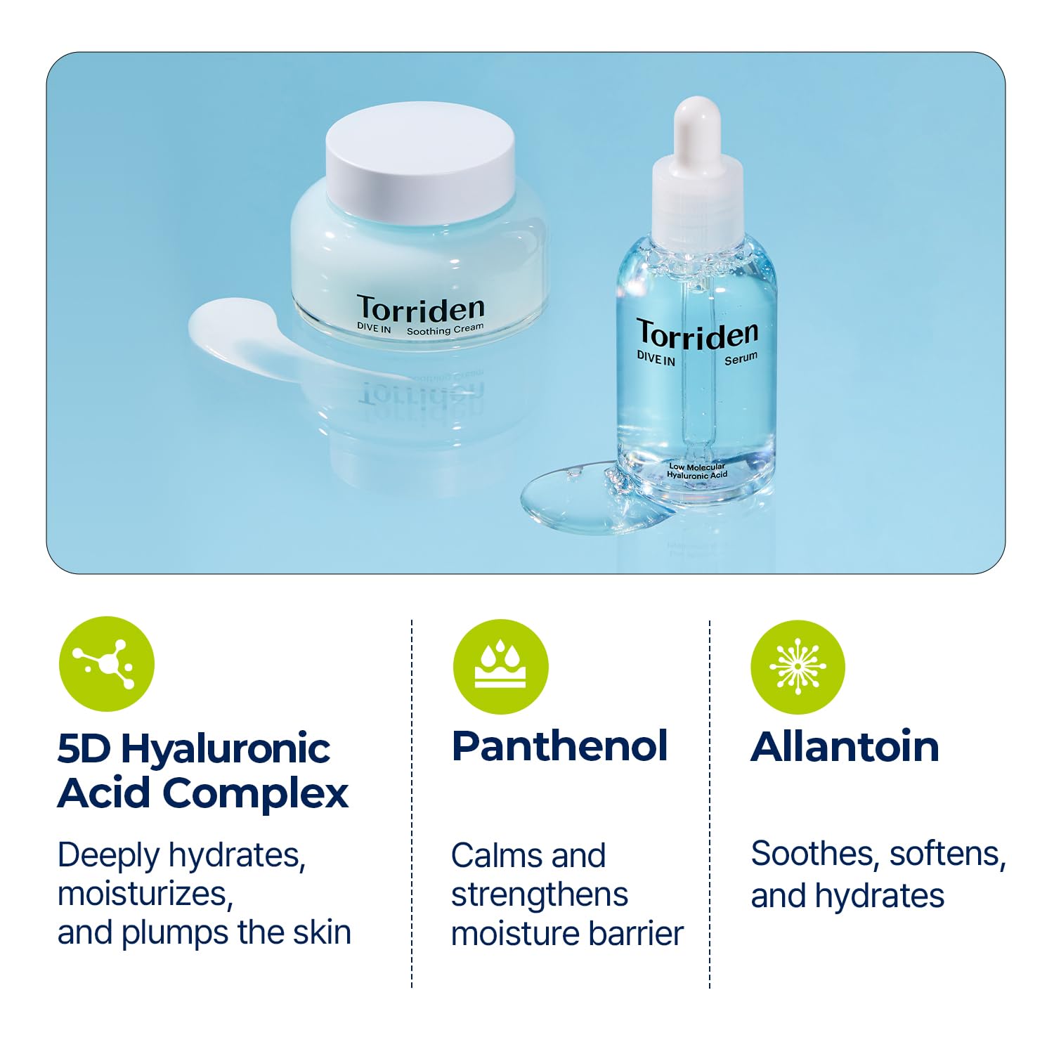 Torriden Soothing Cream jar highlights soothing moisturizer for sensitive skin.
