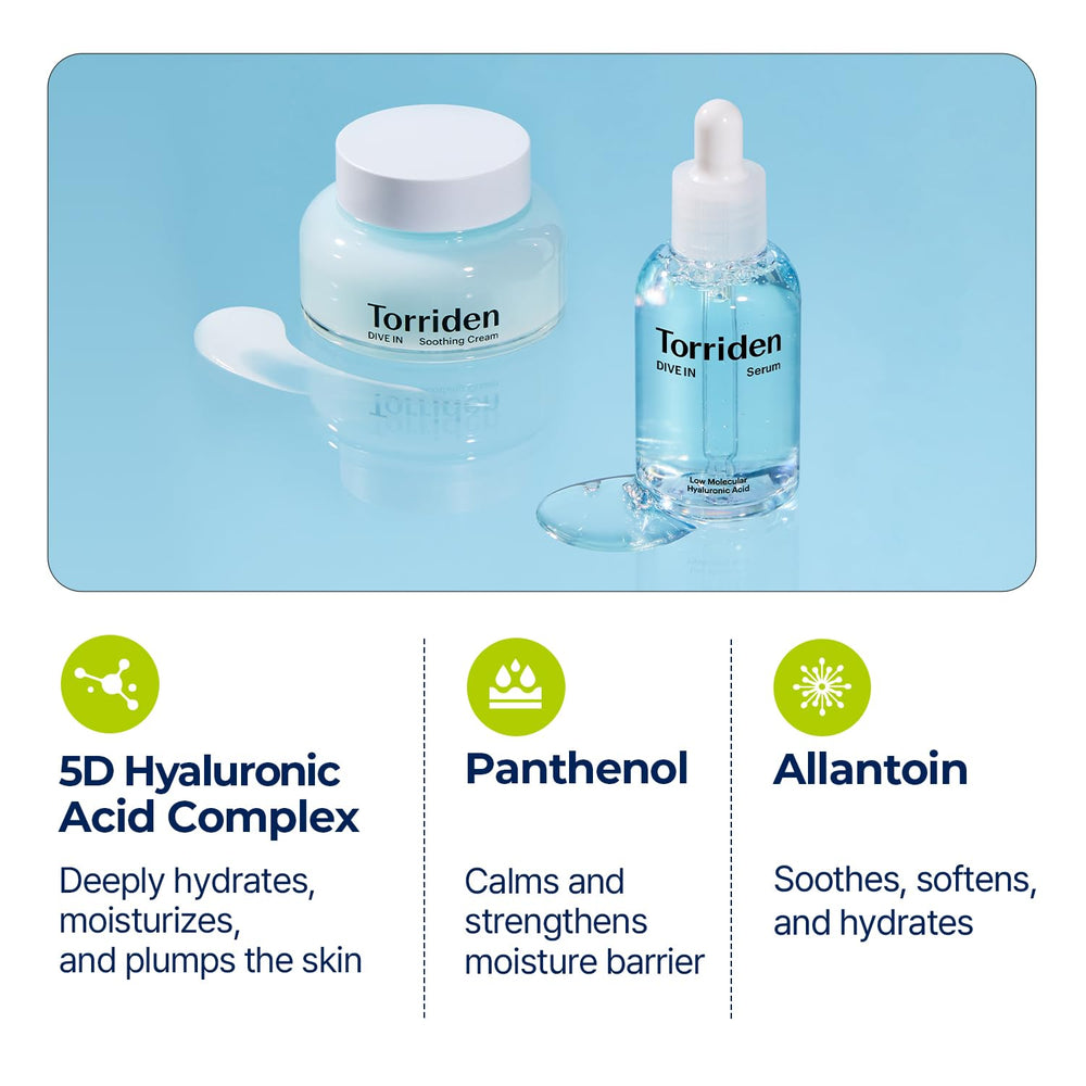 Torriden Soothing Cream jar highlights soothing moisturizer for sensitive skin.