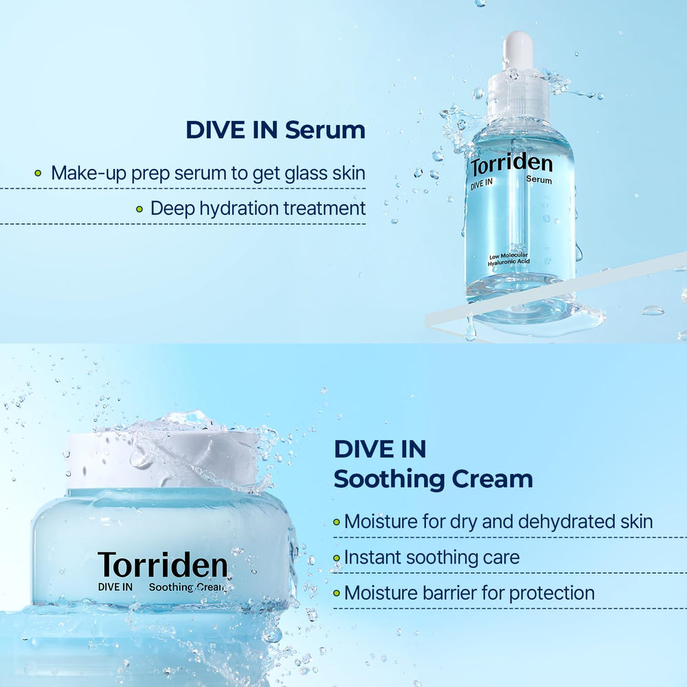 Torriden Soothing Cream swirl illustrates rich hydration without heaviness.