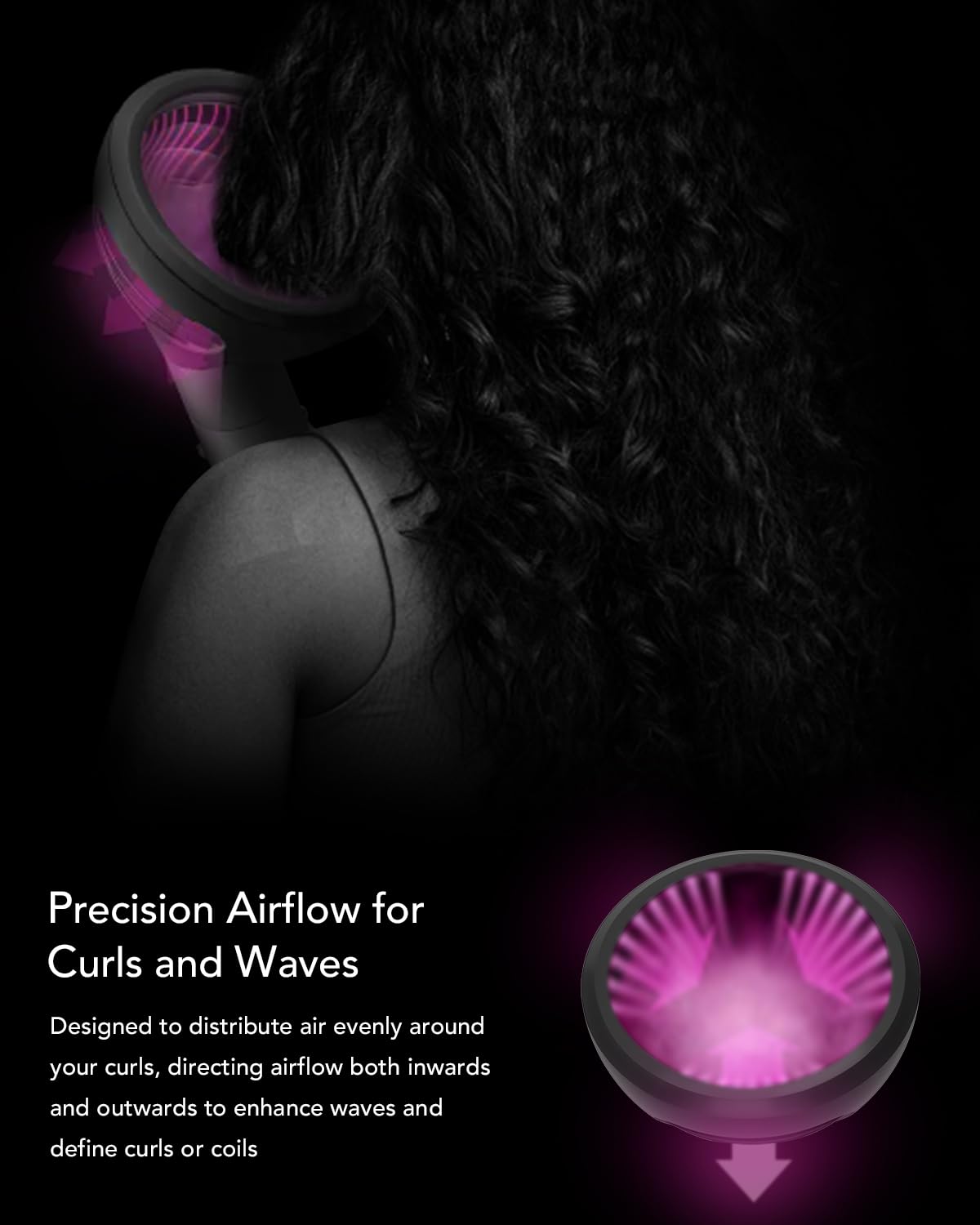 TOSAGE even-air distribution reduces frizz and flyaways for smoother results.