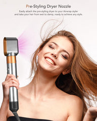 TOSAGE pre-styling dryer nozzle assembled attachment demonstrates Airwrap compatibility