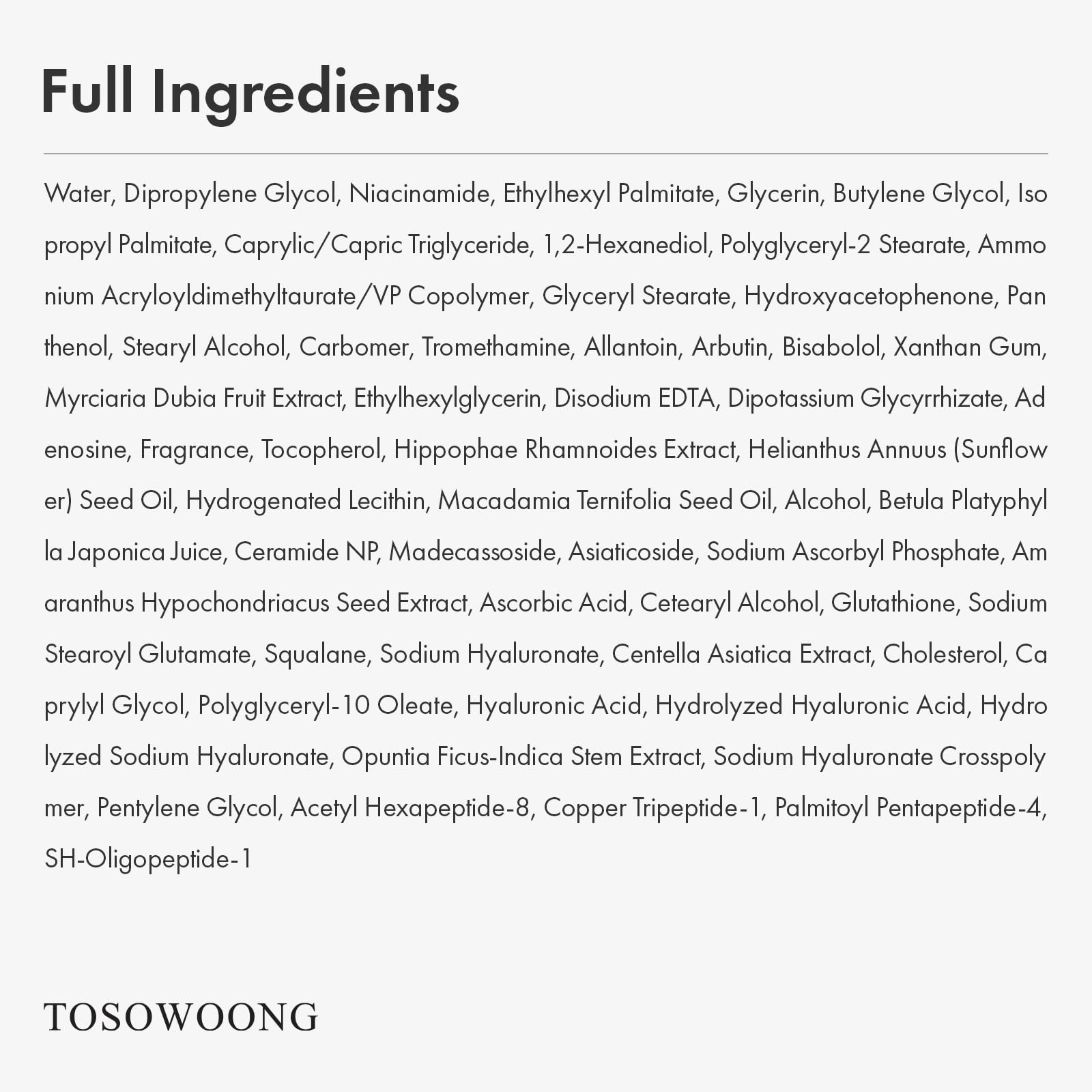 TOSOWOONG 8 Days Spot Cream texture close-up showing creamy, easy-apply formula