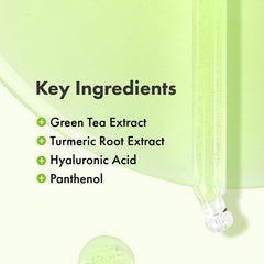 TOSOWOONG dispensing serum onto hand for quick absorbtion and soothing feel