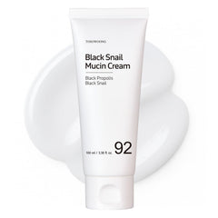 TOSOWOONG Black Snail Mucin 92% cream packshot showing rich hydration
