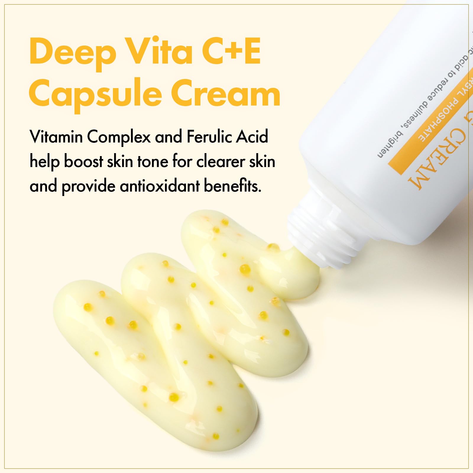 TOSOWOONG close-up of yellow capsules highlighting concentrated delivery