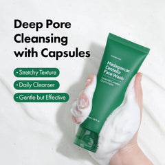 TOSOWOONG micro capsules in foam capturing impurities and blackheads