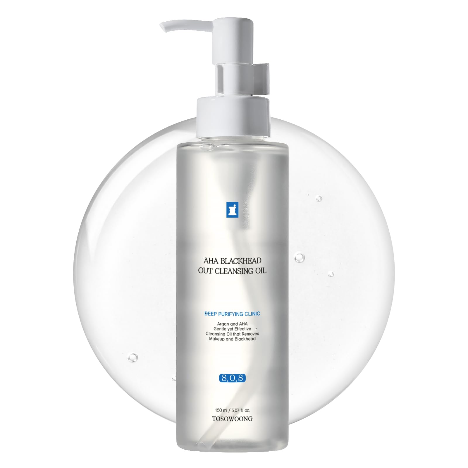 TOSOWOONG bottle front packaging showing clear label and benefits
