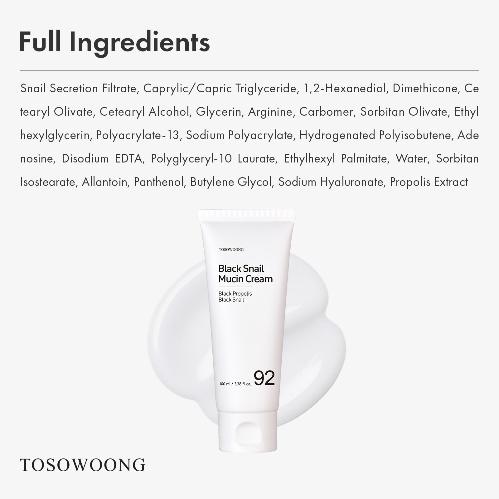 TOSOWOONG cruelty-free natural no animal testing claim visual