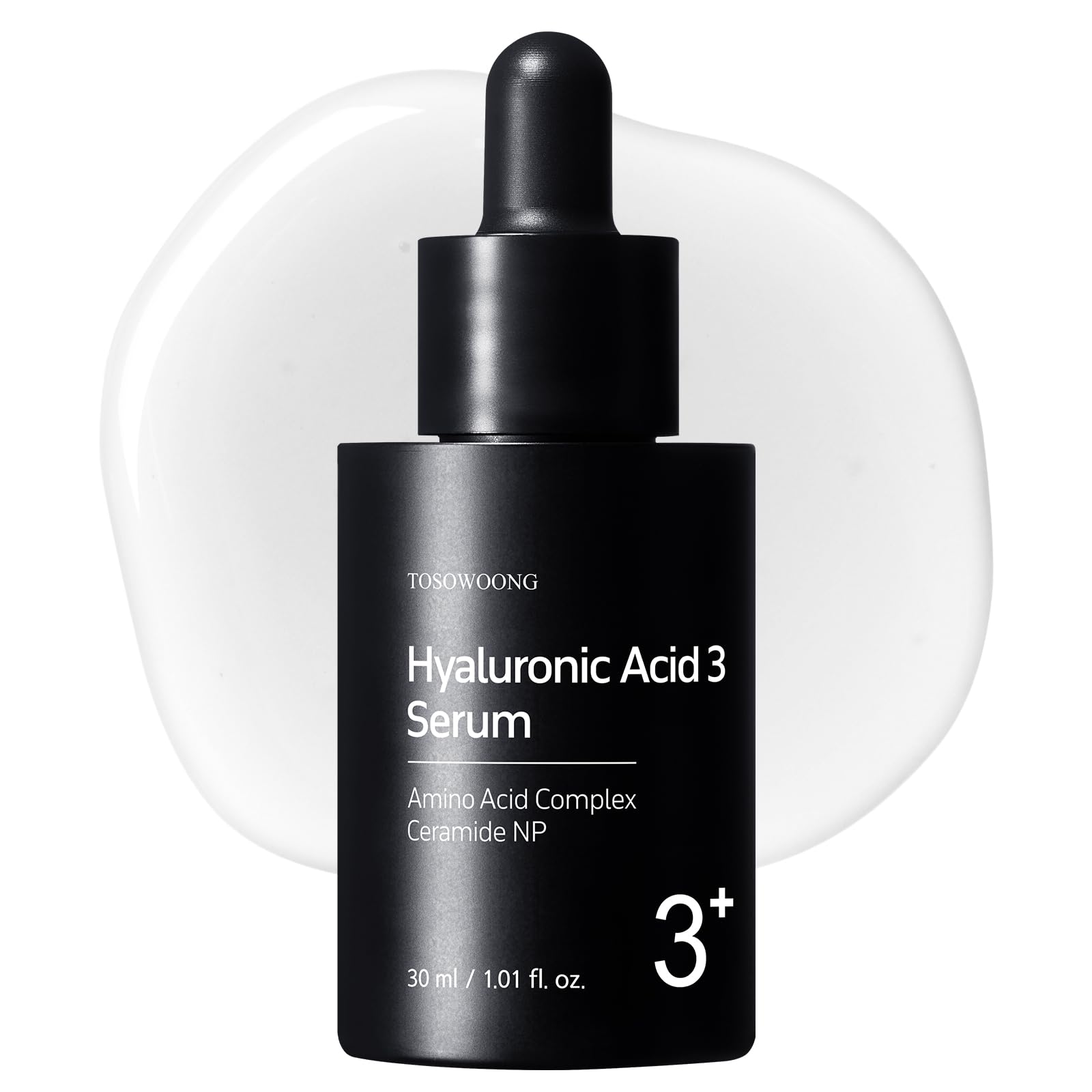 TOSOWOONG front bottle view showing sleek serum packaging and easy dispensing benefit
