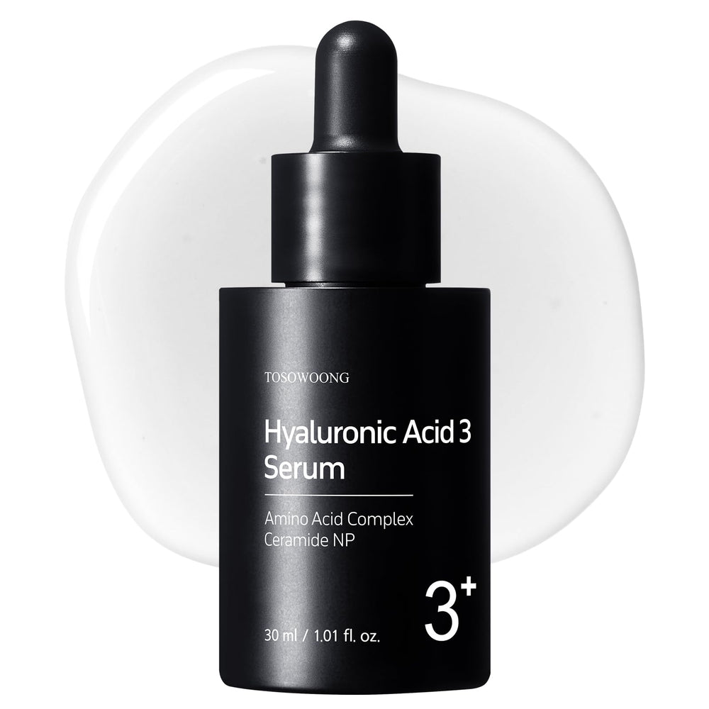 TOSOWOONG front bottle view showing sleek serum packaging and easy dispensing benefit