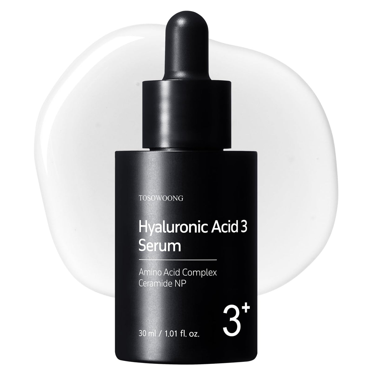 TOSOWOONG front bottle view showing sleek serum packaging and easy dispensing benefit