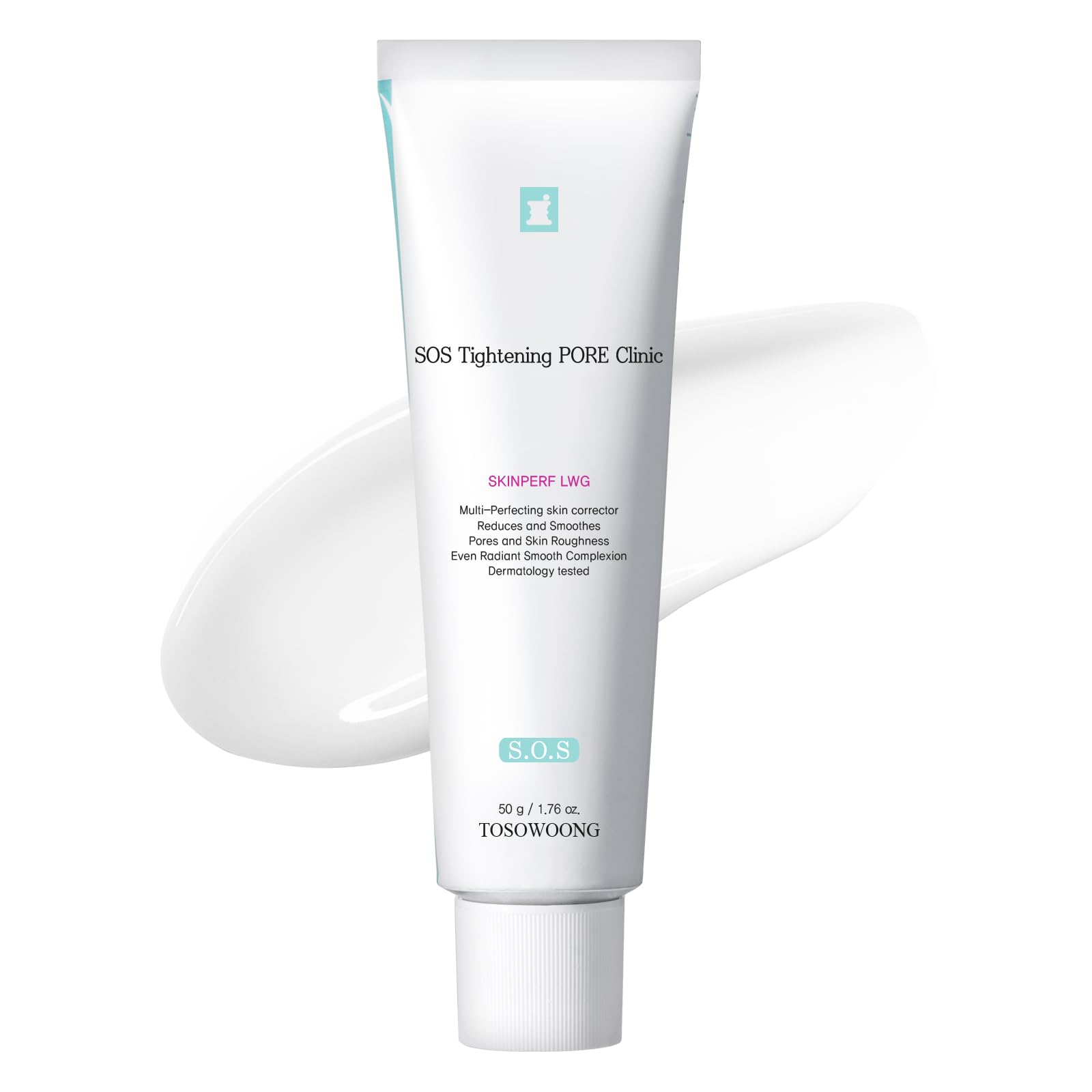 TOSOWOONG front packaging showing product and clear benefit of pore refining