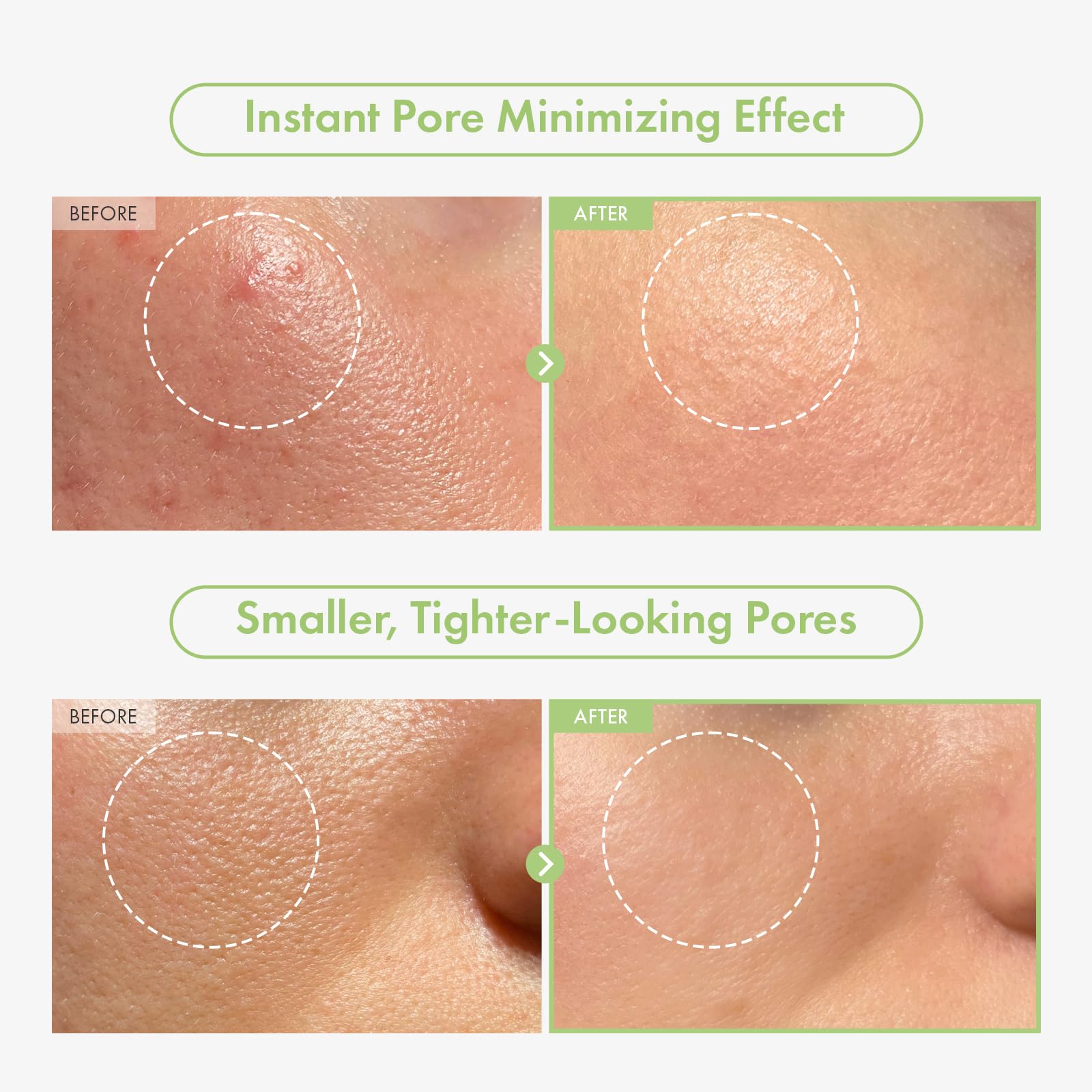 TOSOWOONG texture swirl of ampoule highlighting lightweight hydrating finish benefit