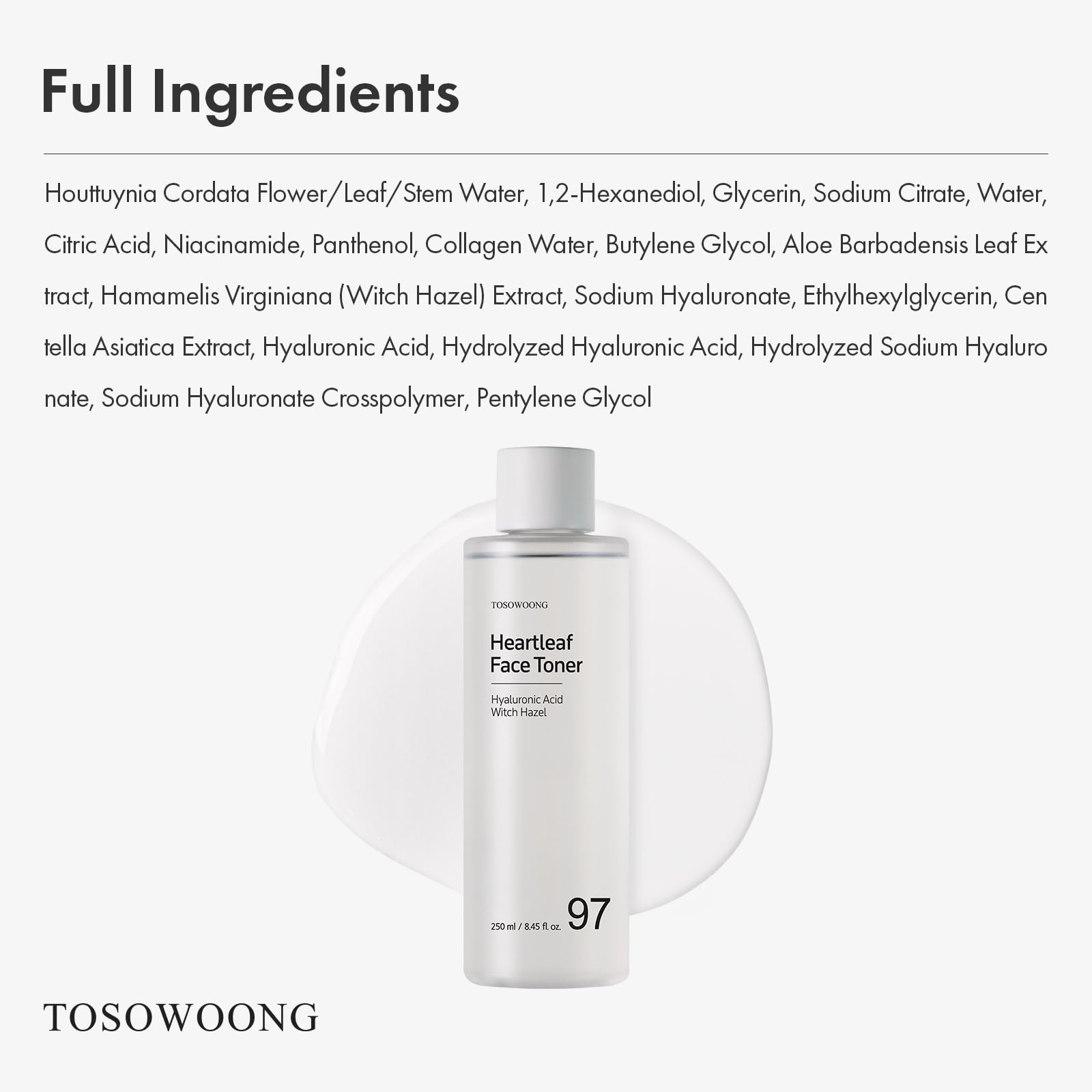 TOSOWOONG toner on bathroom shelf in skincare routine setting for hydrated glow