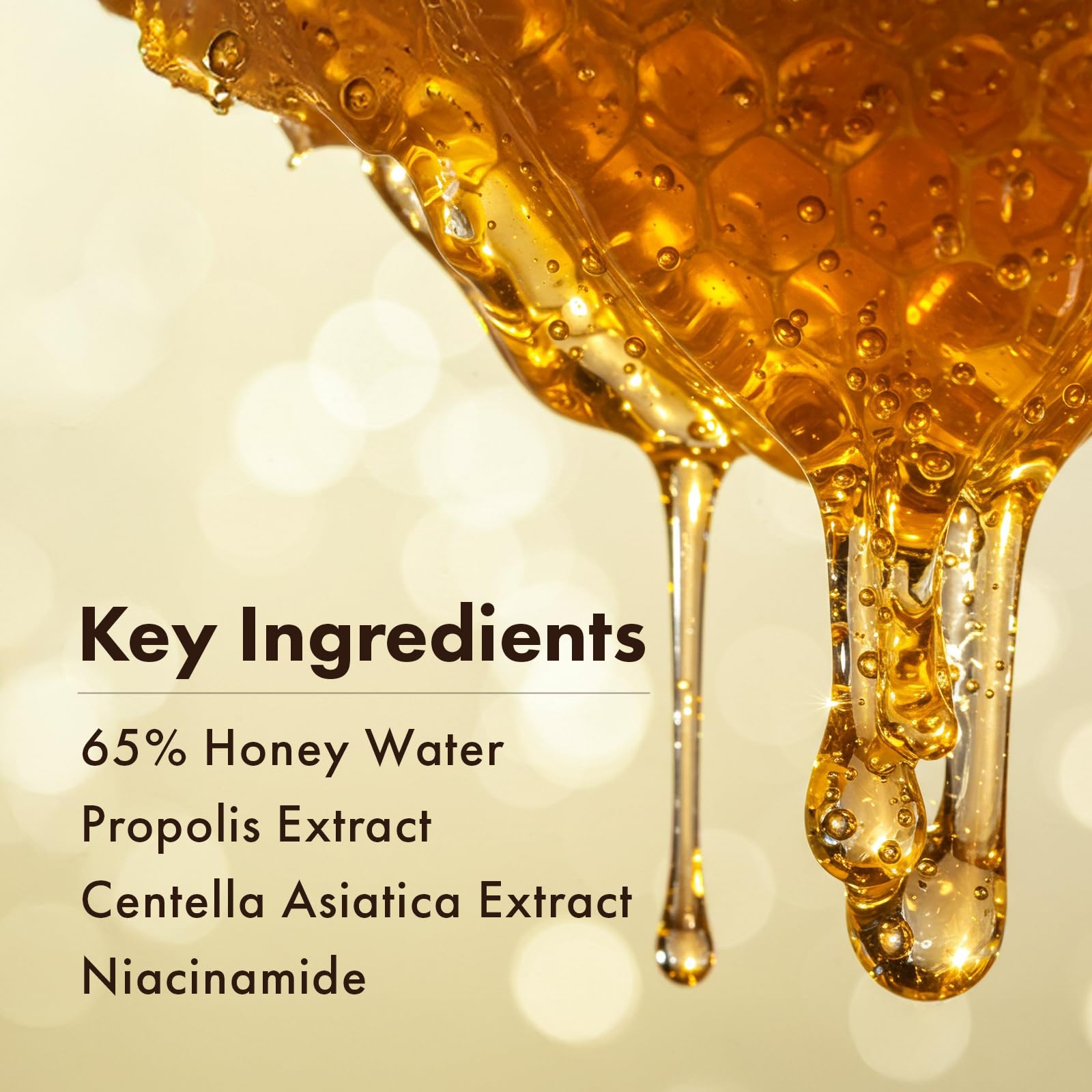 TOSOWOONG propolis ingredient closeup illustrating natural soothing benefit