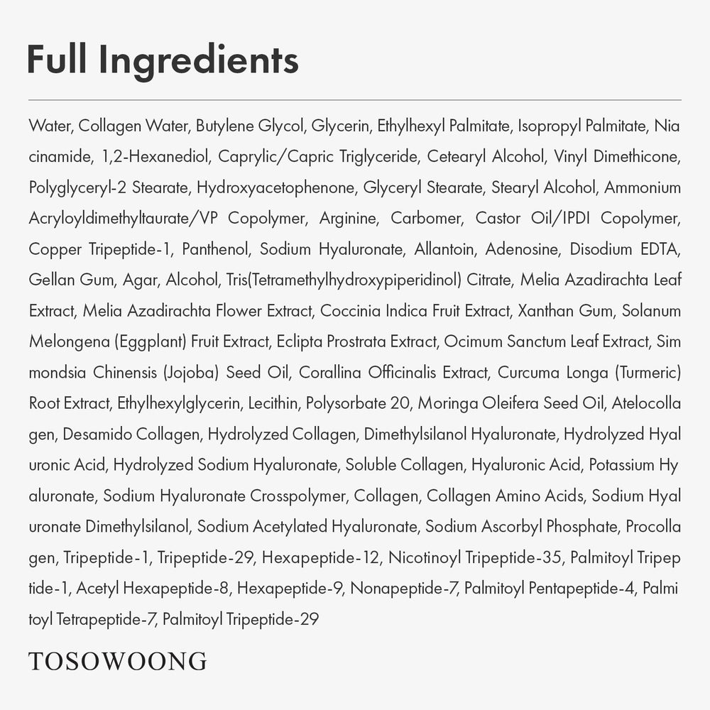 TOSOWOONG Hyaluronic acid hydration image shows lightweight, skin-friendly moisture.