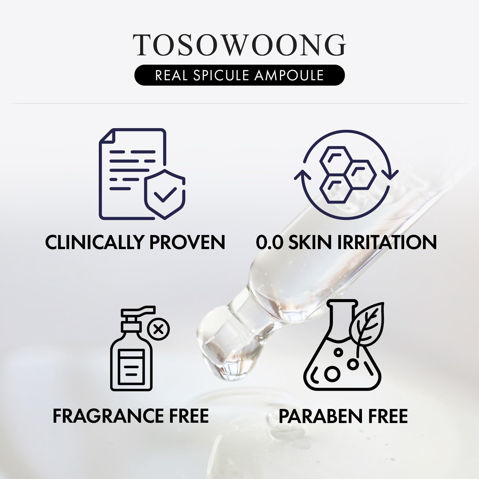 TOSOWOONG ingredient focus with niacinamide and collagen for brighter skin